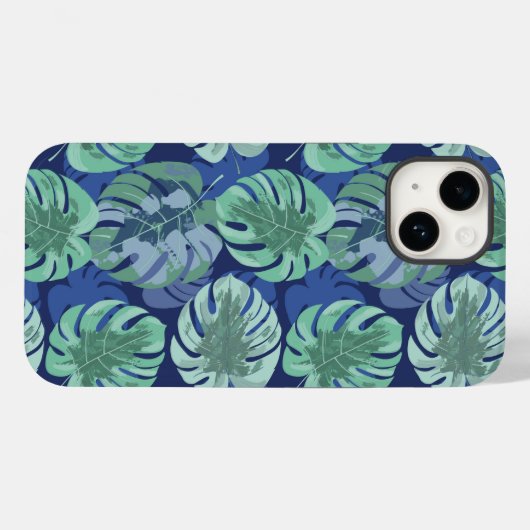 Tropical Palms Print iPhone 14 Hoesje (Achterkant (horizontaal))