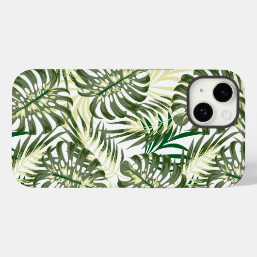 Tropical Palms Print iPhone 14 Hoesje (Achterkant (horizontaal))