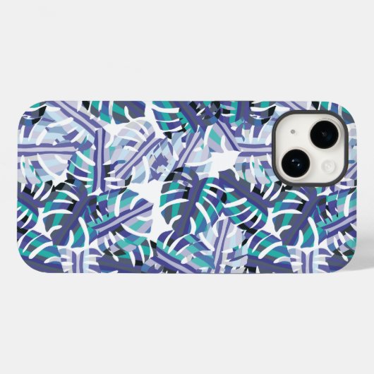 Tropical Palms Print iPhone 14 Hoesje (Achterkant (horizontaal))