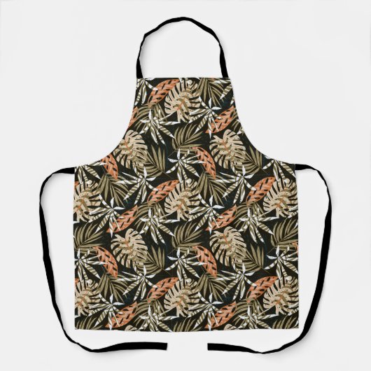 Tropical Palms Print Schort (Voorkant)