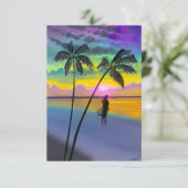 Tropical Paradise Art Kaart (Staand voorkant)