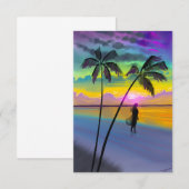 Tropical Paradise Art Kaart (Voorkant / Achterkant)