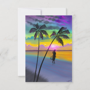 Tropical Paradise Art Kaart