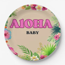 Tropical Paradise Baby shower: Aloha Baby Borden