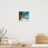 Tropical Paradise Beach Poster (Keuken)