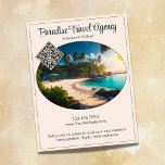 Tropical Paradise Beach Resort QR-code Flyer<br><div class="desc">Creëer uw eigen zakelijke flyer met QR-code met een tropisch paradijselijk digitaal kunstontwerp. Deze flyer kan alleen of in combinatie met het Tropical Paradise Beach Resort QR Code Visitekaartje worden gebruikt. Dit ontwerp werkt goed voor reisbureaus,  makelaars,  makelaars,  eigenaren van kleine bedrijven,  eigenaren van kustbedrijven,  freelancers,  schrijvers en meer.</div>