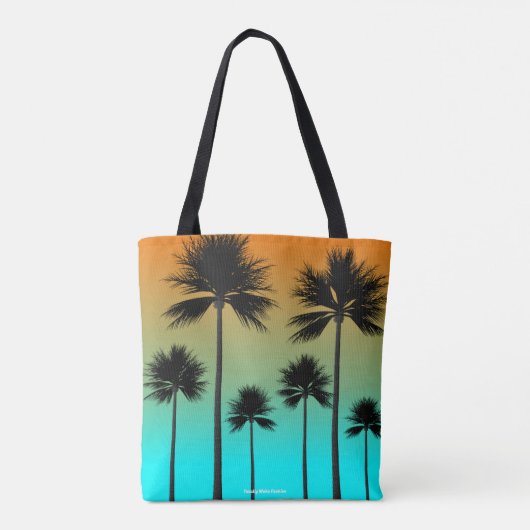 Tropical Paradise Beach Style Canvas tas (Achterkant)