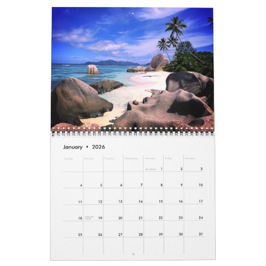 Tropical Paradise Calendar Kalender (Jan 2026)