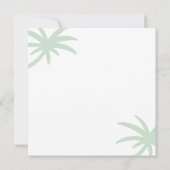 Tropical  Paradise Coastal Seaside Cottage Blank Kaart (Achterkant)