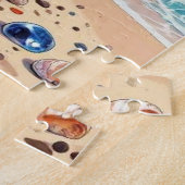 Tropical Paradise Coastal Seaside Cottage Ocean  Legpuzzel (Zijkant)