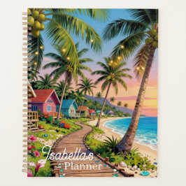 Tropical Paradise Coastal Seaside Cottage Ocean  Planner