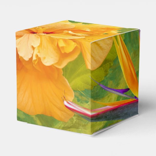 Tropical Paradise Favor Box Bedankdoosjes (Achterkant)