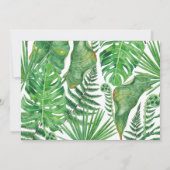 Tropical Paradise Flamingo verlaat Vrijgezellenfee Kaart (Achterkant)