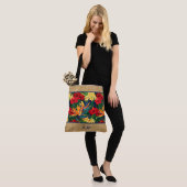 Tropical Paradise Hawaiian Monogram Beach Bag Tote Bag (Op model)