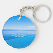 Tropical Paradise Memory Zee Foto Sleutelhanger (Achterkant)