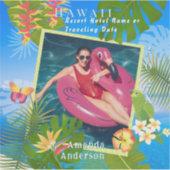 Tropical Paradise Memory Zee Foto Sticker (Voorkant)