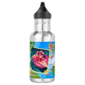 Tropical Paradise Memory Zee Foto Waterfles (Rechts)