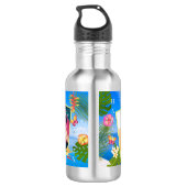 Tropical Paradise Memory Zee Foto Waterfles (Achterkant)