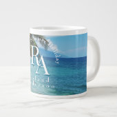Tropical Paradise Monogram Zee Giant Coffee Mok (Voorkant rechts)