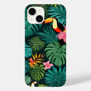 Tropical Paradise Oerwoud Pattern Case-Mate iPhone 14 Hoesje