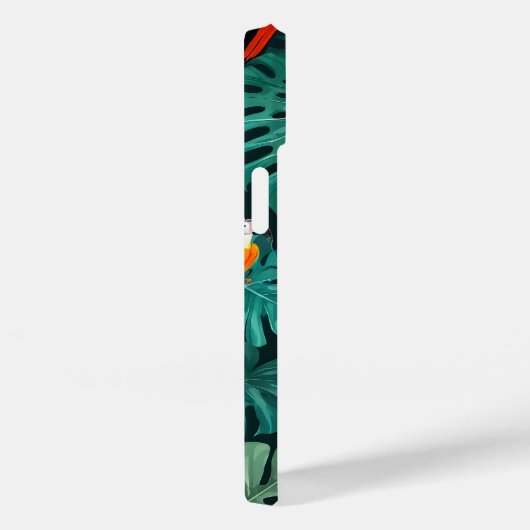Tropical Paradise Oerwoud Pattern Case-Mate iPhone Case (Achterkant / Rechts)