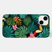 Tropical Paradise Oerwoud Pattern Case-Mate iPhone Case (Achterkant (horizontaal))