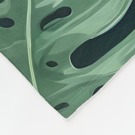 Tropical Paradise Oerwoud Pattern Fleece Deken (Hoek)