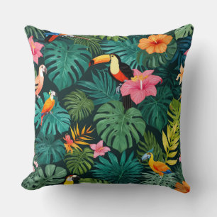 Tropical Paradise Oerwoud Pattern Kussen