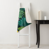 Tropical Paradise Oerwoud Pattern Sherpa Deken (In situ)