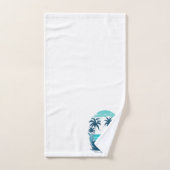 Tropical Paradise Palm Trees op het strand Bad Handdoek (Handdoek)