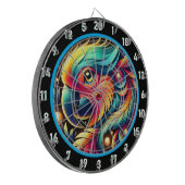 Tropical Paradise Parrot Dartboard Decor Dartbord (Voorkant Links)