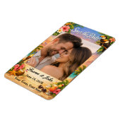 Tropical Paradise Photo Save Date Wedding Magnet Magneet (Linkerzijde)