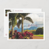 "Tropical Paradise"/Princeville, Kauai Briefkaart (Voorkant / Achterkant)