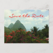 Tropical Paradise - Save the Date Briefkaart (Voorkant)