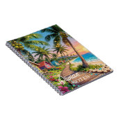 Tropical Paradise Seaside Cottage Personalized Notitieboek (Rechterzijde)