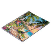 Tropical Paradise Seaside Cottage Personalized Notitieboek (Linkerzijde)