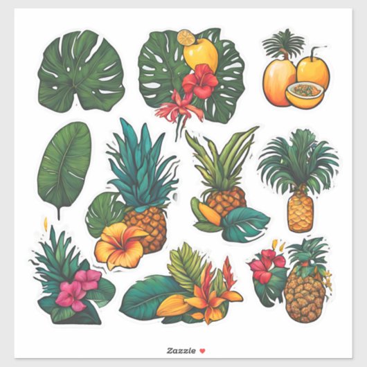 Tropical Paradise Sticker Pack (Vel)
