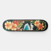 Tropical Paradise Strand & Bloemen Kunst Persoonlijk Skateboard (Horizontaal)