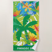 Tropical Paradise Strandlaken (Voorkant)
