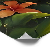 Tropical Paradise Sunset - Relaxing Beach Uitzicht Poster (Hoek)