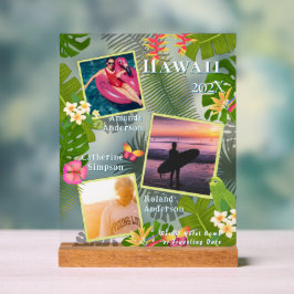 Tropical Paradise Travel Memory Foto Zee Acryl Bord