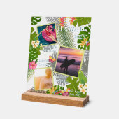 Tropical Paradise Travel Memory Foto Zee Acryl Bord (Hoek)