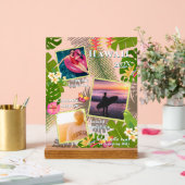 Tropical Paradise Travel Memory Foto Zee Acryl Bord (Huwelijk)