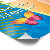 Tropical Paradise Travel Memory Foto Zee Perfect Poster (Hoek)