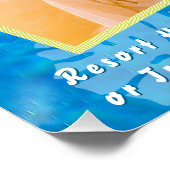 Tropical Paradise Travel Memory Foto Zee Perfect Poster (Hoek)