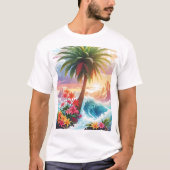 Tropical Paradise Vibes T-shirt (Voorkant)