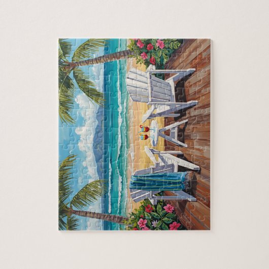 Tropical Paradise View Legpuzzel (Verticaal)