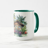 Tropical Paradise Waterverf Mok Hawaiian Edition (Voorkant rechts)