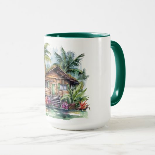 Tropical Paradise Waterverf Mok Hawaiian Edition (Voorkant rechts)