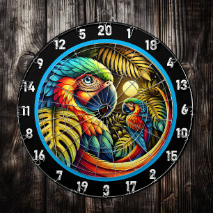 Tropical Parrot Dartboard voor Dynamic Decor Dartbord